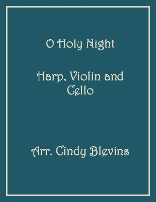 Book cover for O Holy Night, for Harp, Violin and Cello