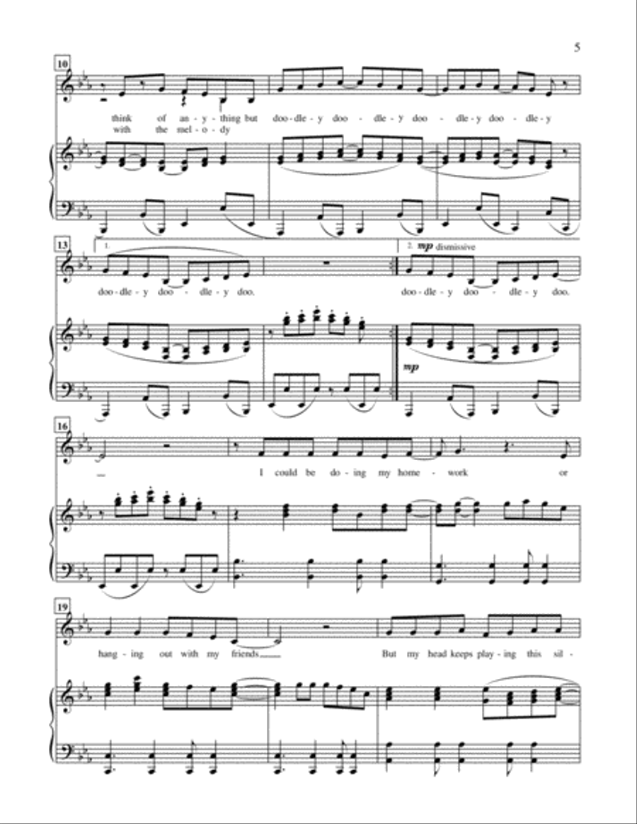 Bad Moods And Seven More Super Reasons To Sing A Silly Song Voice Solo scores gallery preview page 6