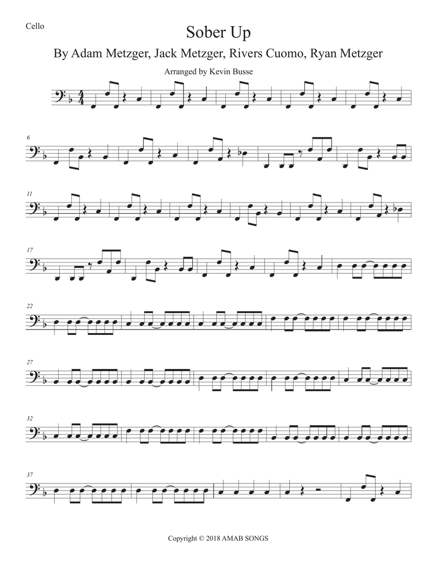 Sober Up Sober Up String Trio scores gallery preview page 1