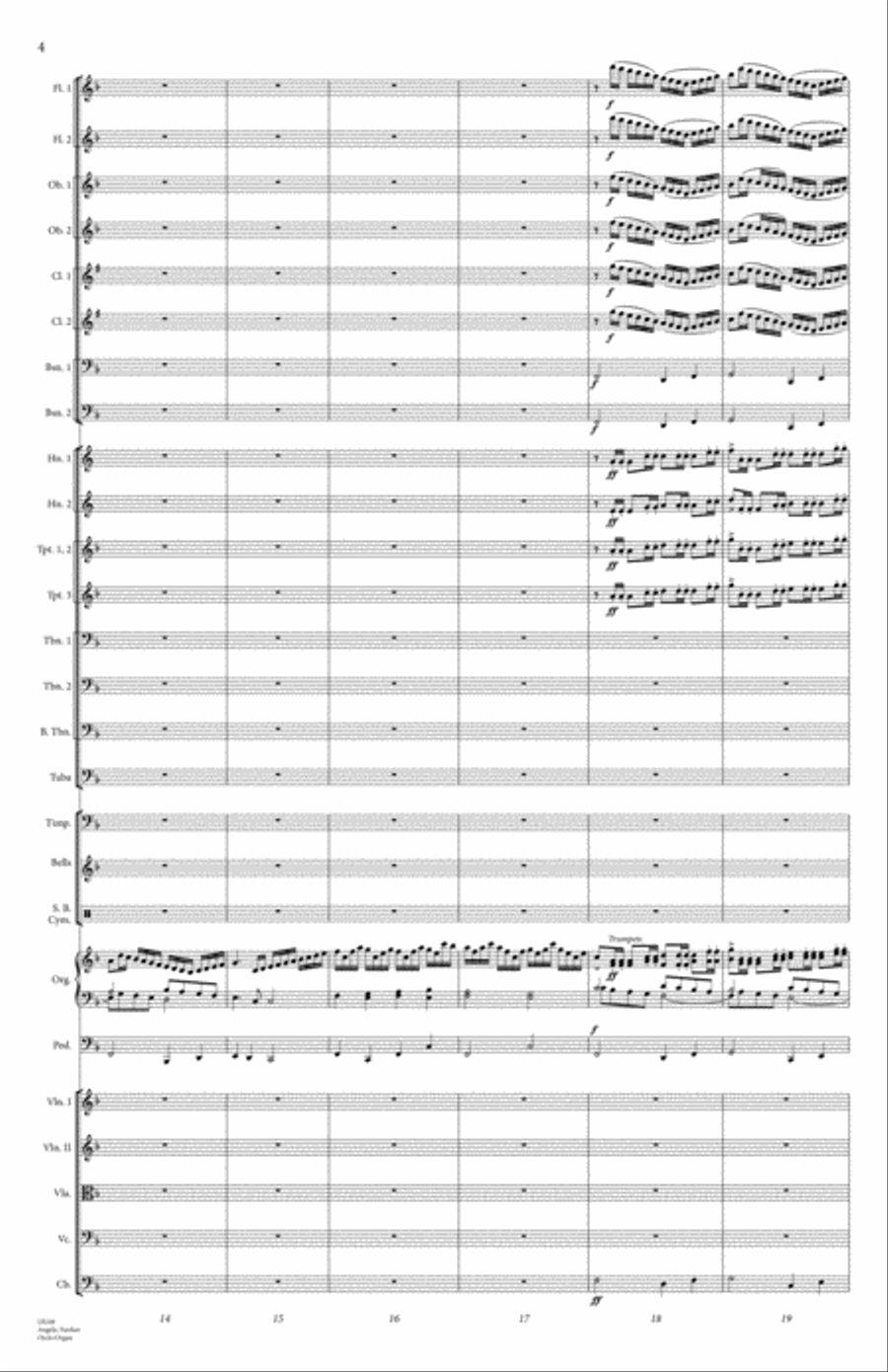 Angelic Fanfare Full Orchestra scores gallery preview page 5