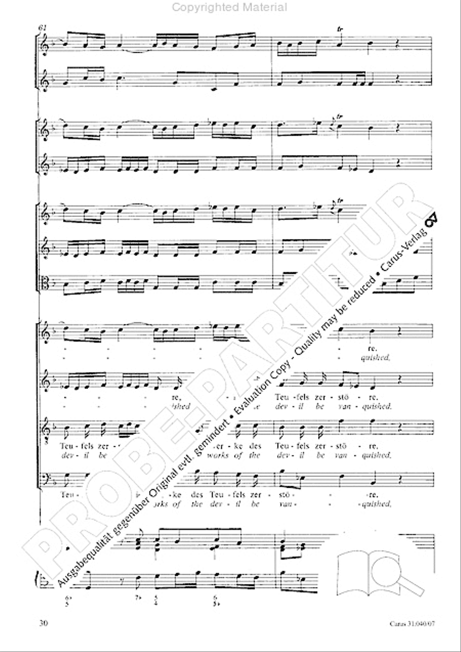 Christ was manifested for this purpose (Dazu ist erschienen der Sohn Gottes) ATB scores gallery preview page 32