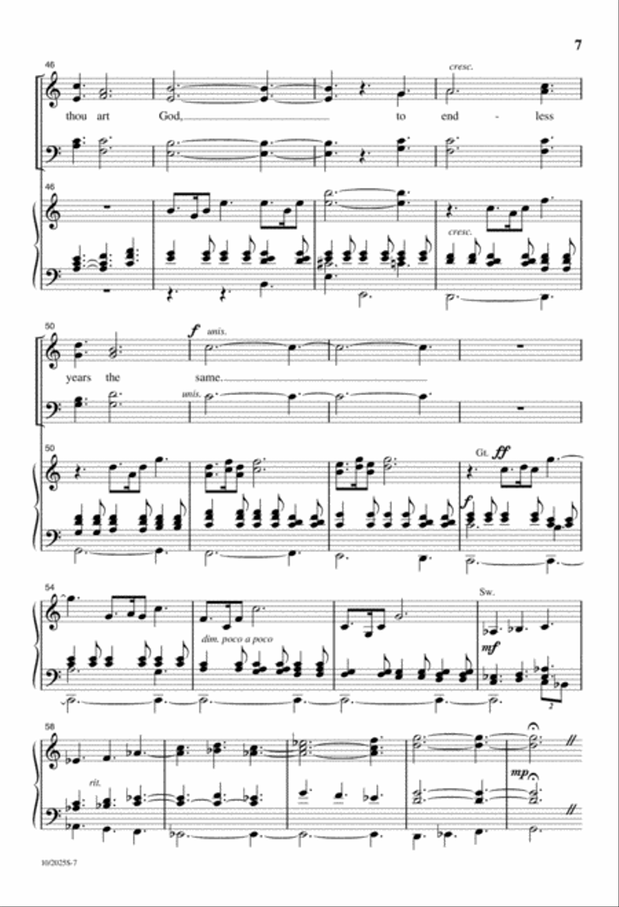 Our God, Our Help in Ages Past 4-Part scores gallery preview page 7