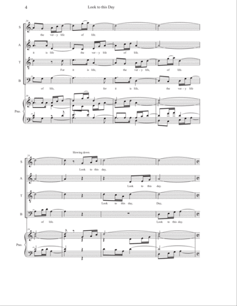 Look To This Day Choir scores gallery preview page 4