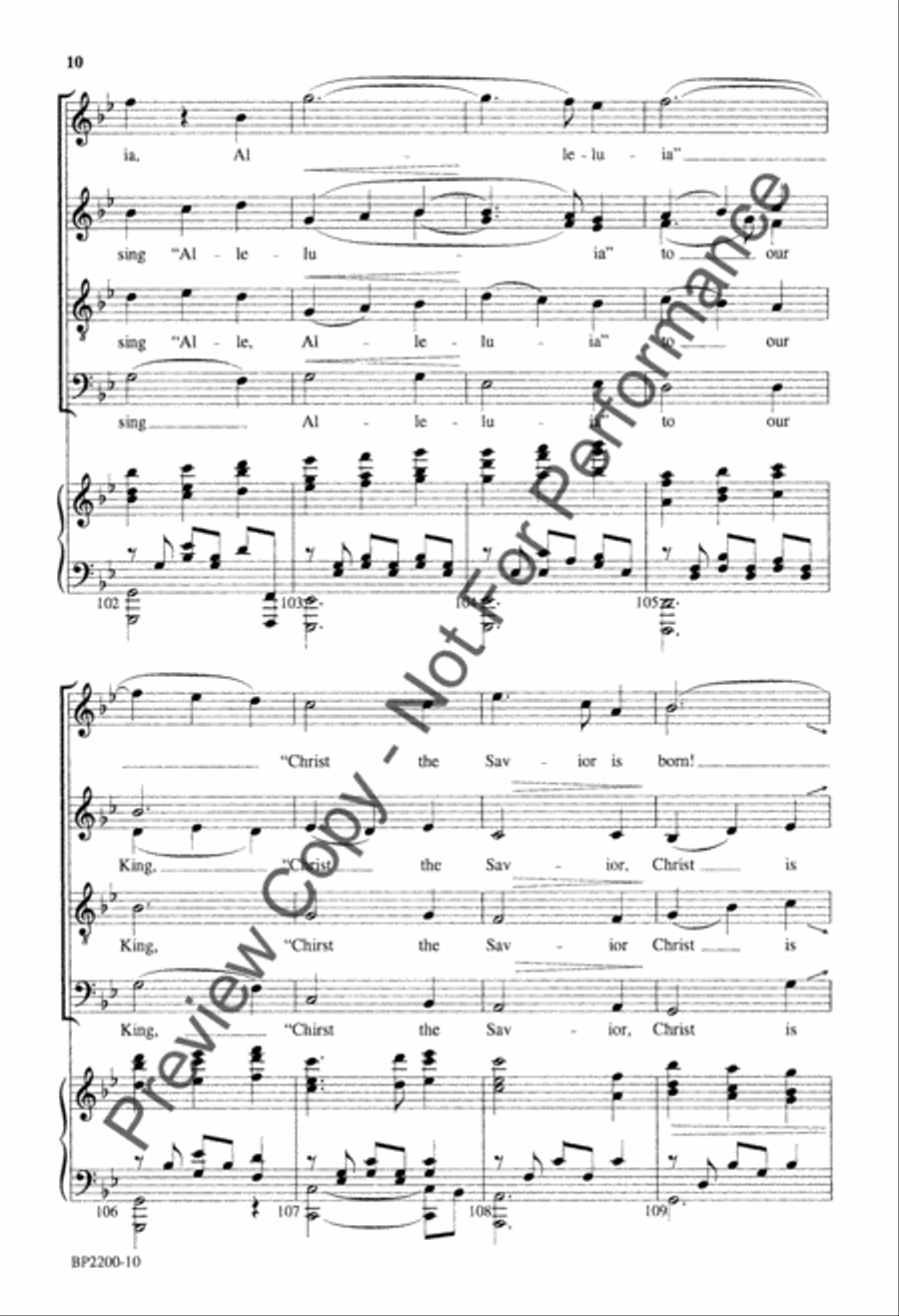 Silent Night - Forrest - SATB 4-Part scores gallery preview page 10