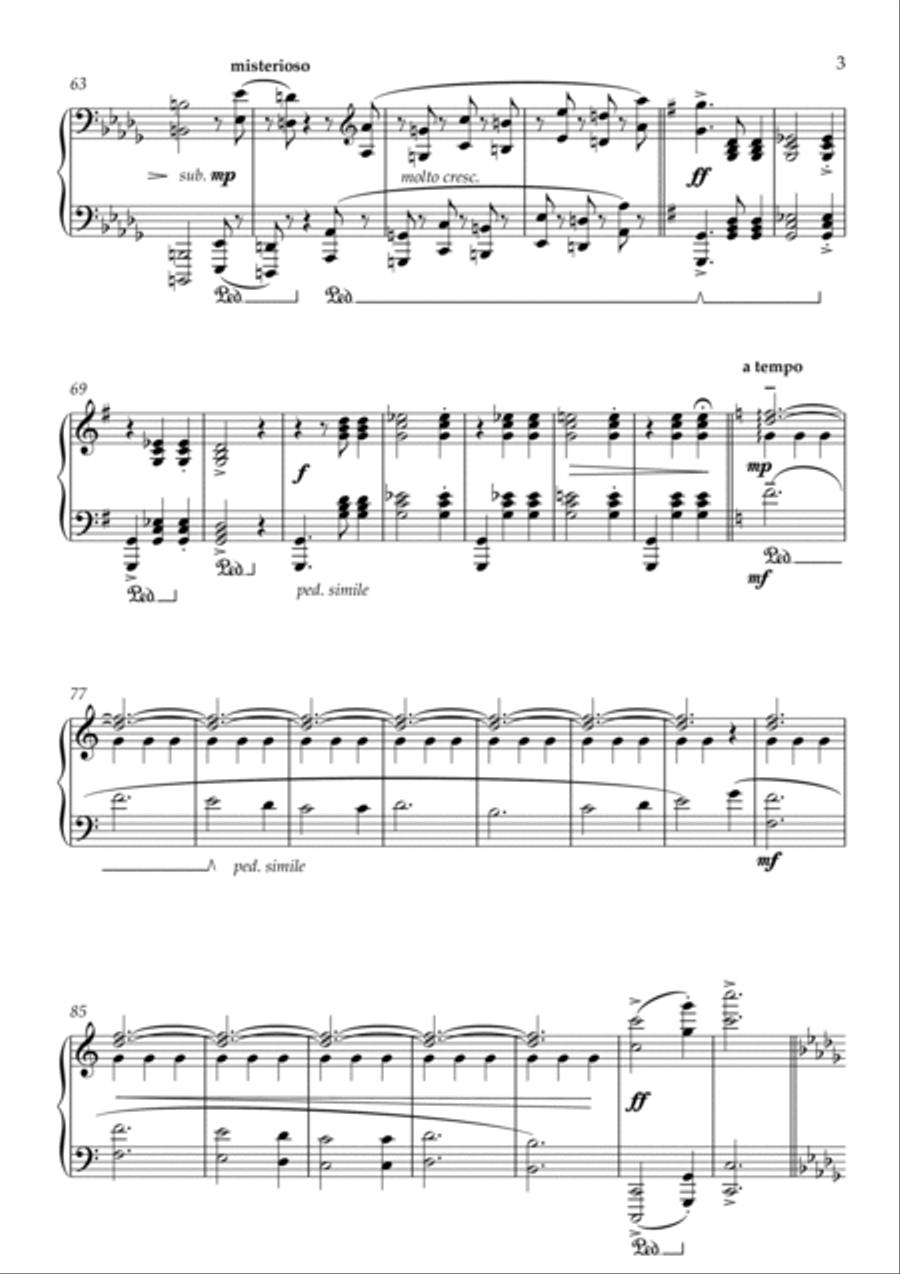 Obsessions of a Composer Obsessions of a Composer Piano Solo scores gallery preview page 3