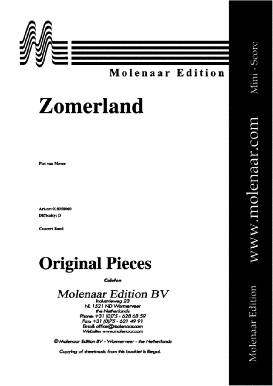 Zomerland Concert Band scores gallery preview page 2
