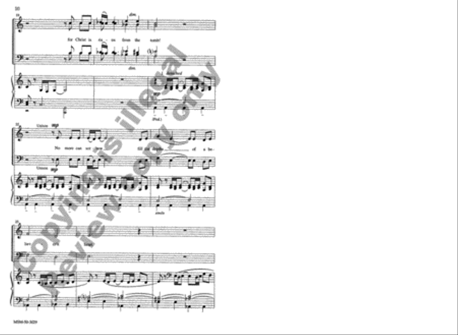 Choral Sentences for Holy Week and Easter 4-Part scores gallery preview page 10