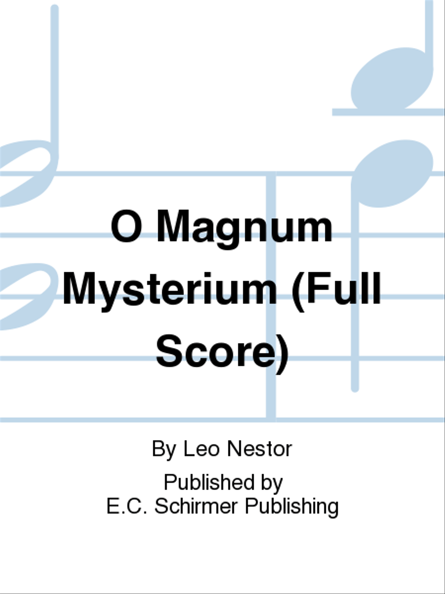 O Magnum Mysterium (Full Score) Choir scores gallery preview page 1