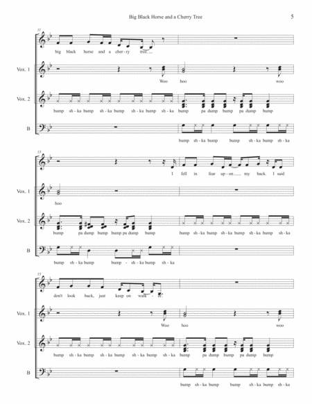 Black Horse And The Cherry Tree by KT Tunstall Choir - Digital Sheet Music