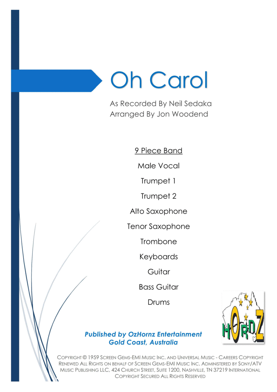 Oh! Carol Large Ensemble scores gallery preview page 1