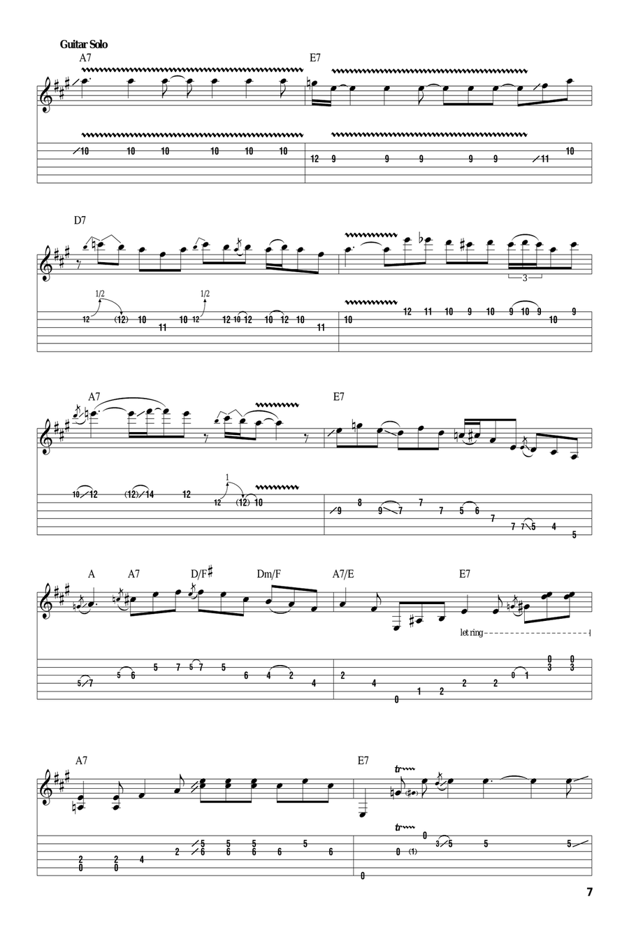 Key To The Highway Acoustic Guitar scores gallery preview page 7