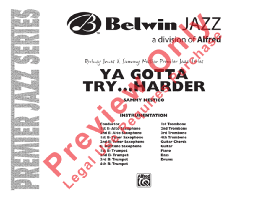 Ya Gotta Try . . . Harder Jazz Ensemble scores gallery preview page 2