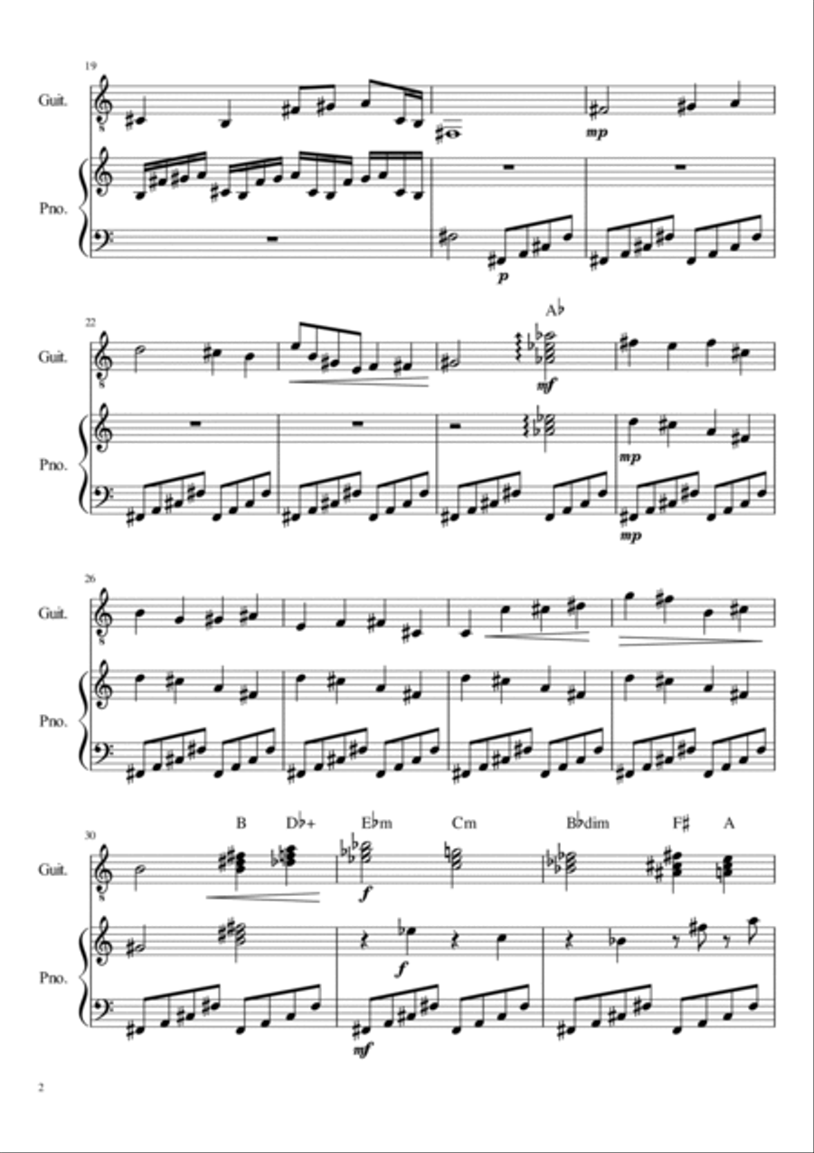 The Color of Fire is Guitar Solo scores gallery preview page 2