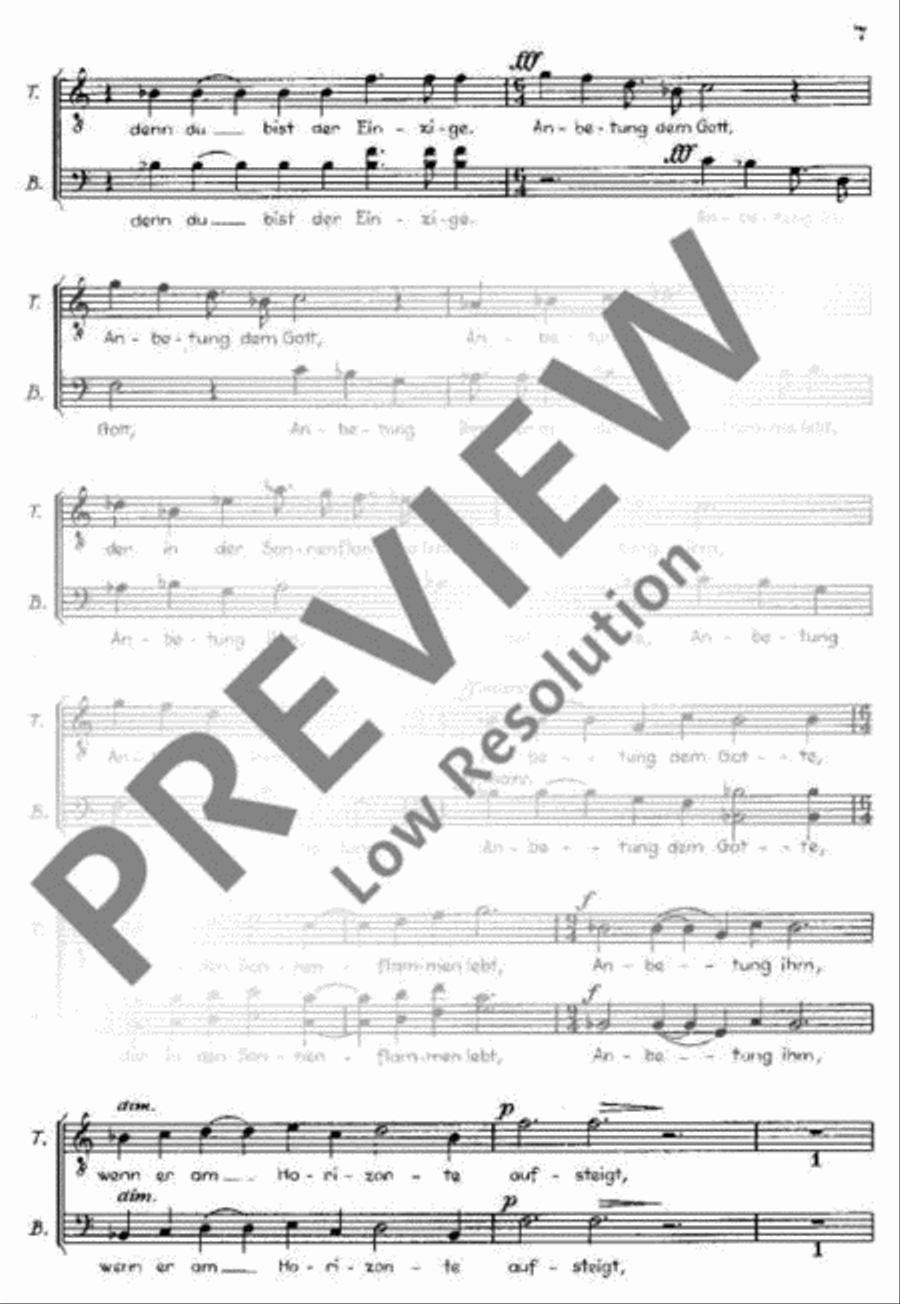 Kantate Nr. 7 TTBB scores gallery preview page 8