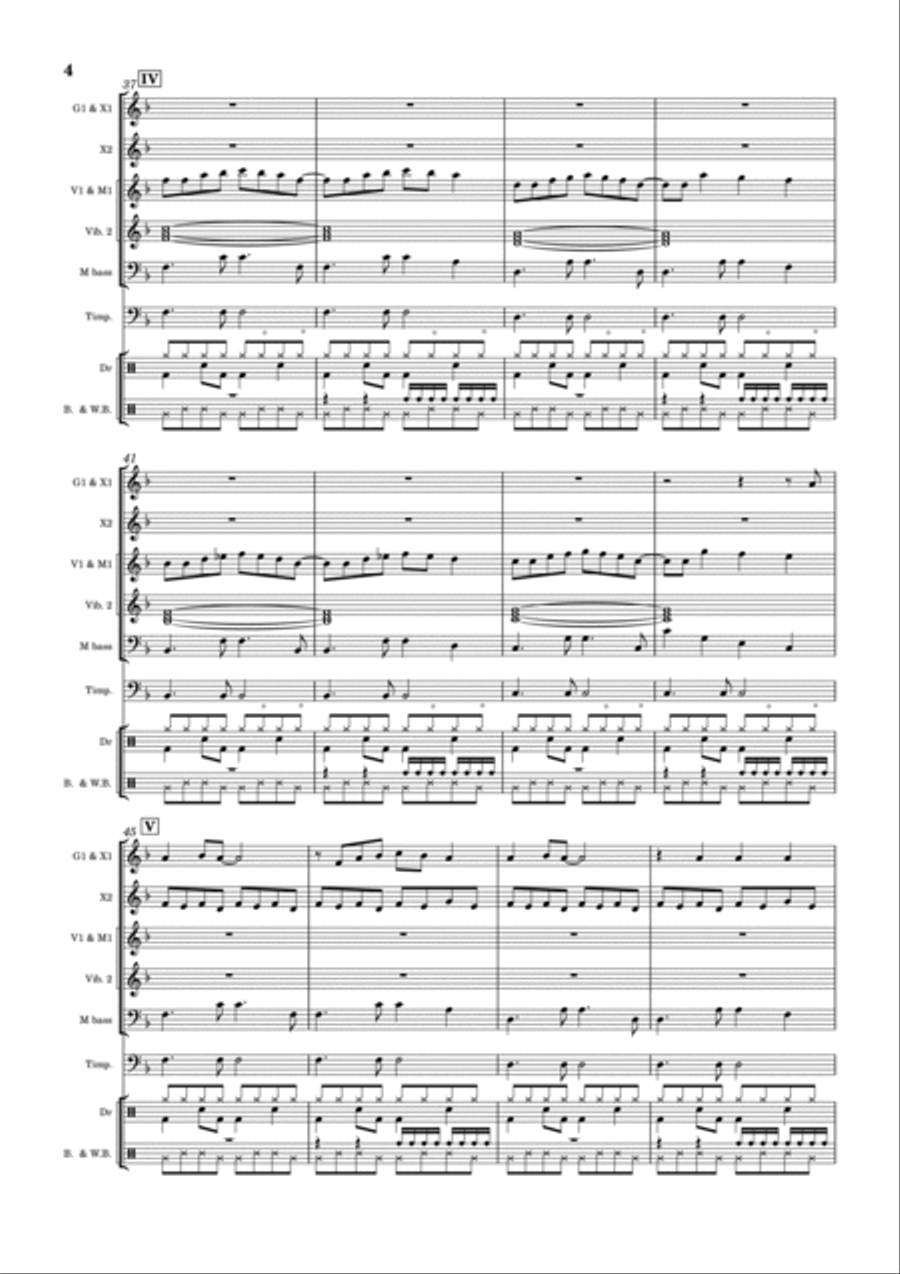 Enola Gay Percussion Ensemble scores gallery preview page 4