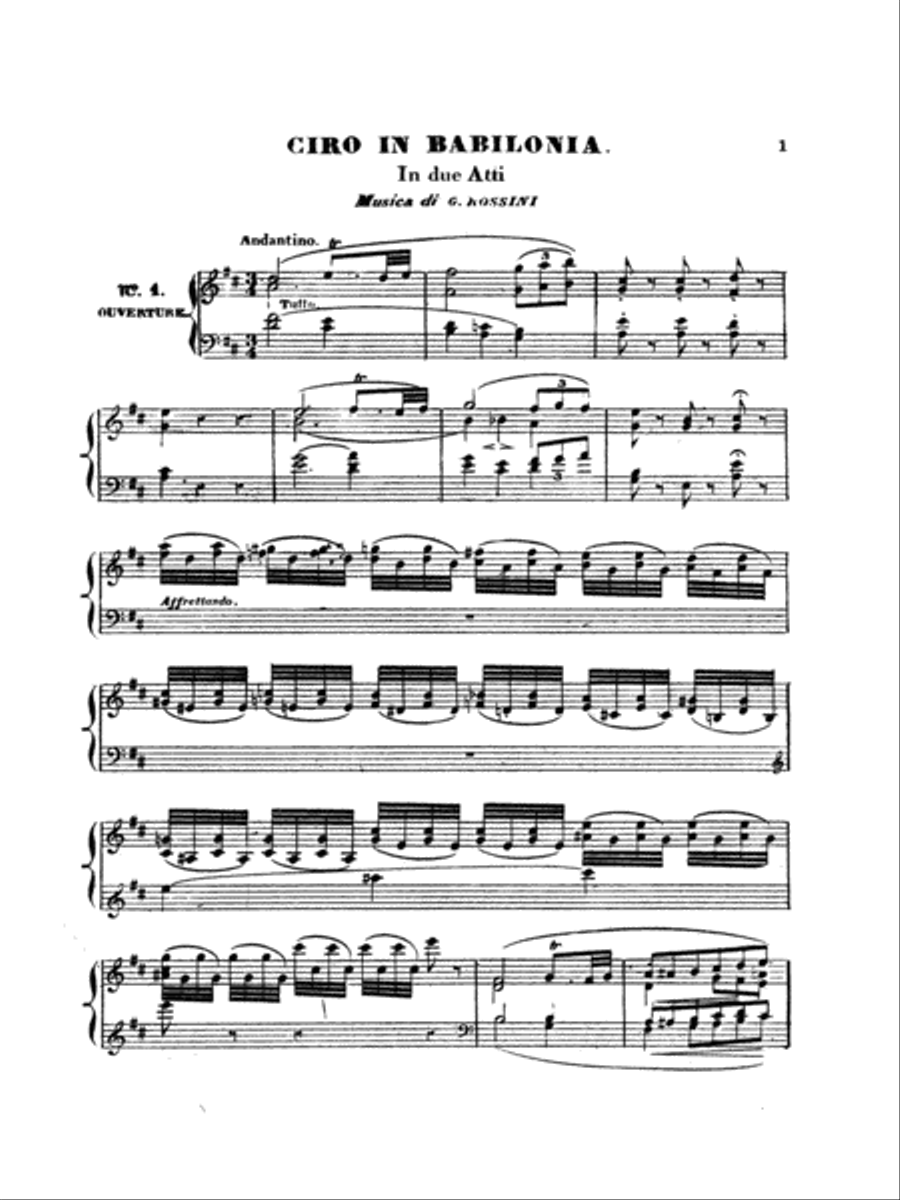 Ciro in Babalonia Voice scores gallery preview page 6