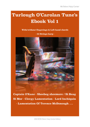 Ebook Turlough O'Carolan's Tunes Vol 1 - 5 Tunes - For Lever harp