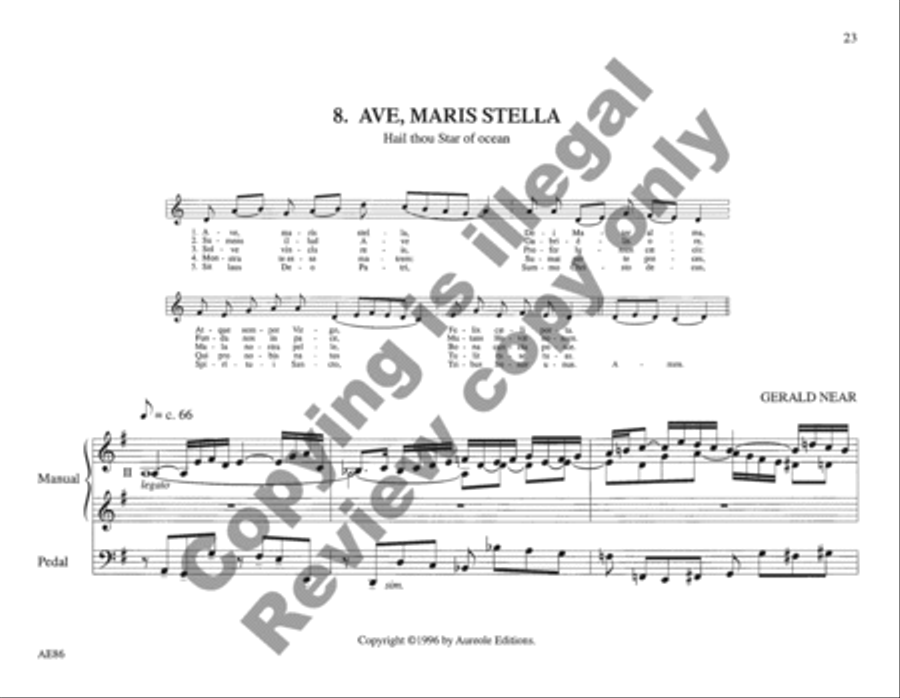 St. Augustine's Organbook Organ scores gallery preview page 9