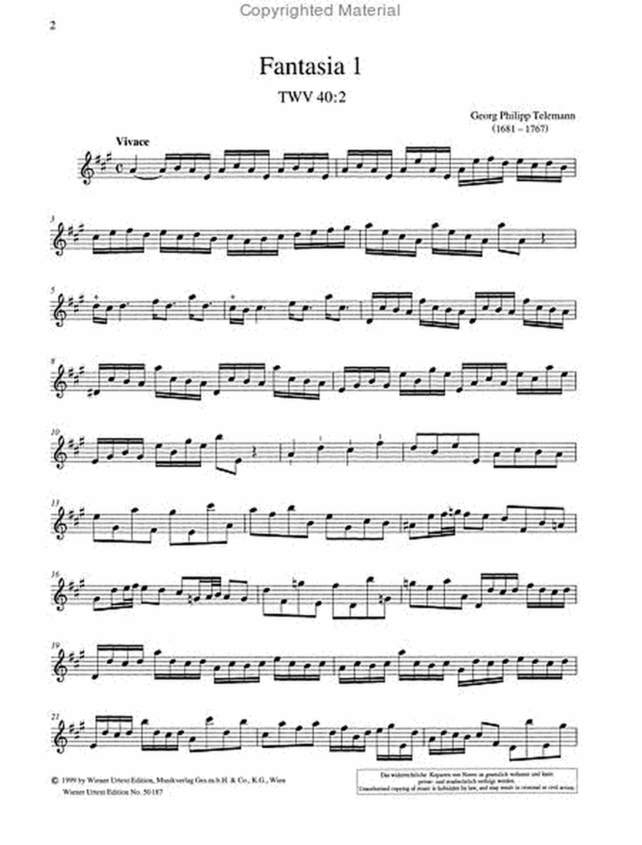 Fantasies for Flute solo
