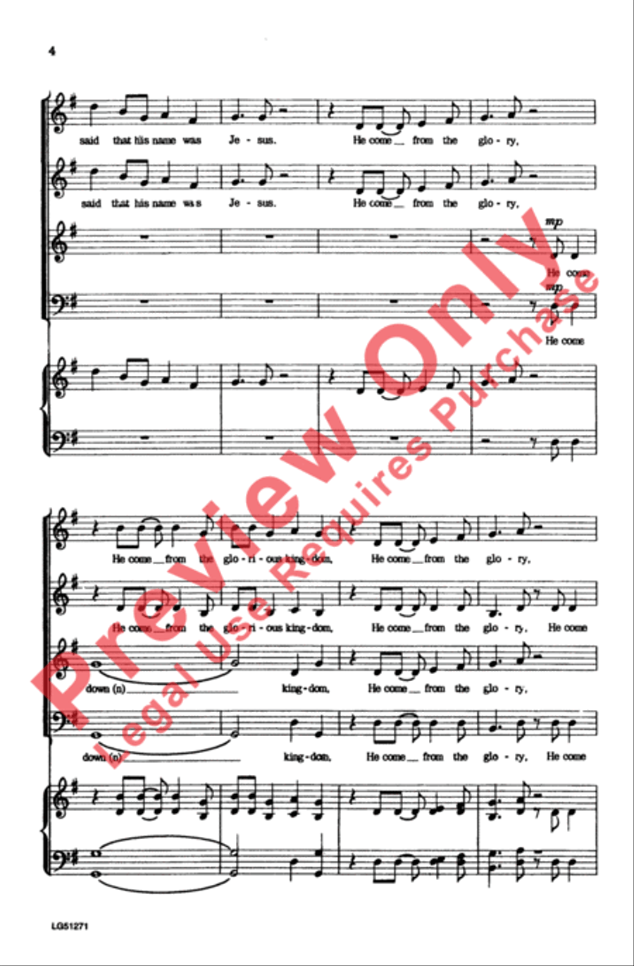 The Virgin Mary Had a Baby Boy 4-Part scores gallery preview page 4