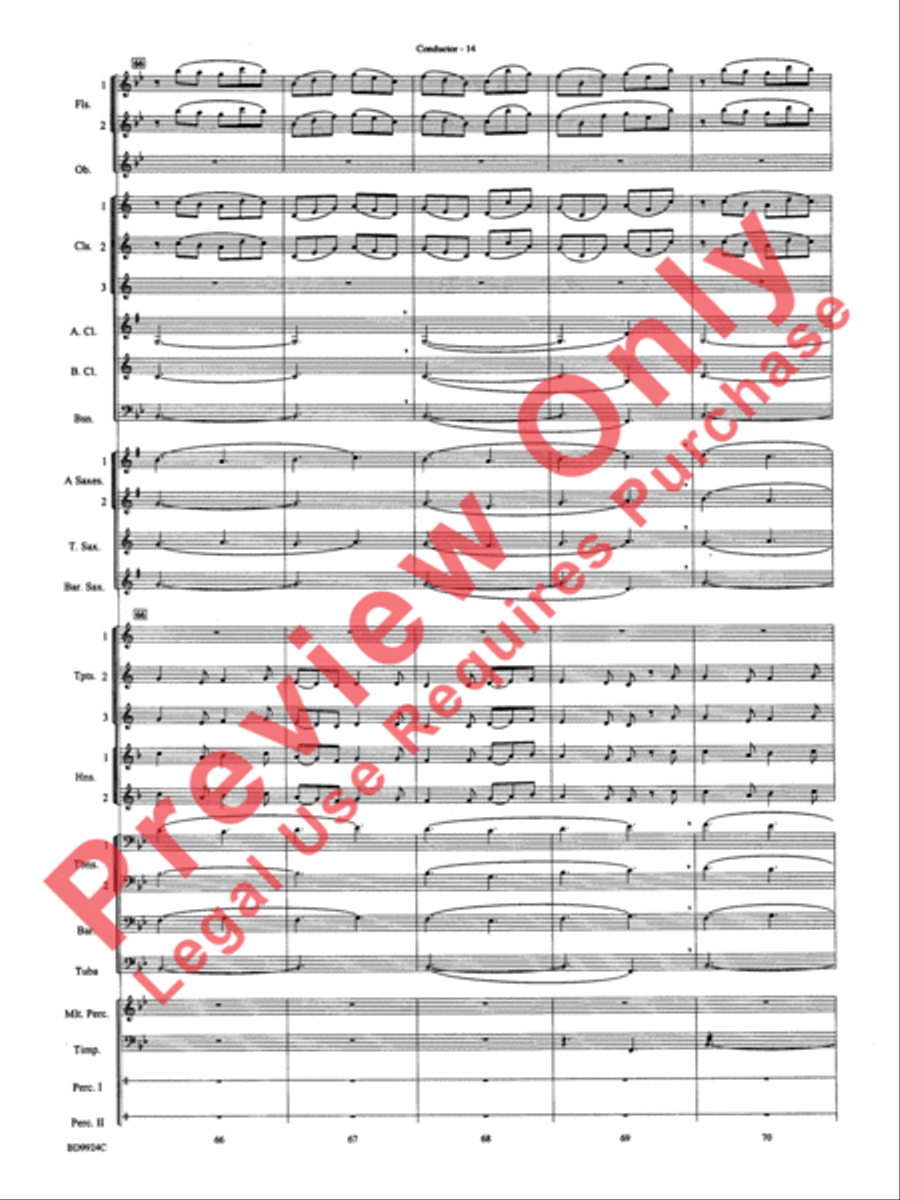 A Vaughan Williams Christmas Concert Band scores gallery preview page 16