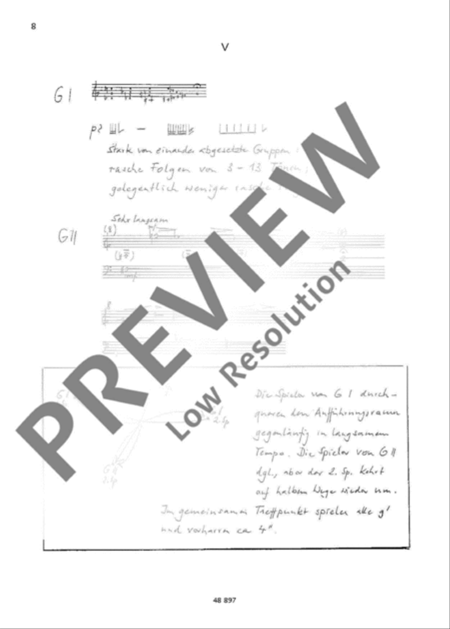 Zwischenstücke Score scores gallery preview page 9