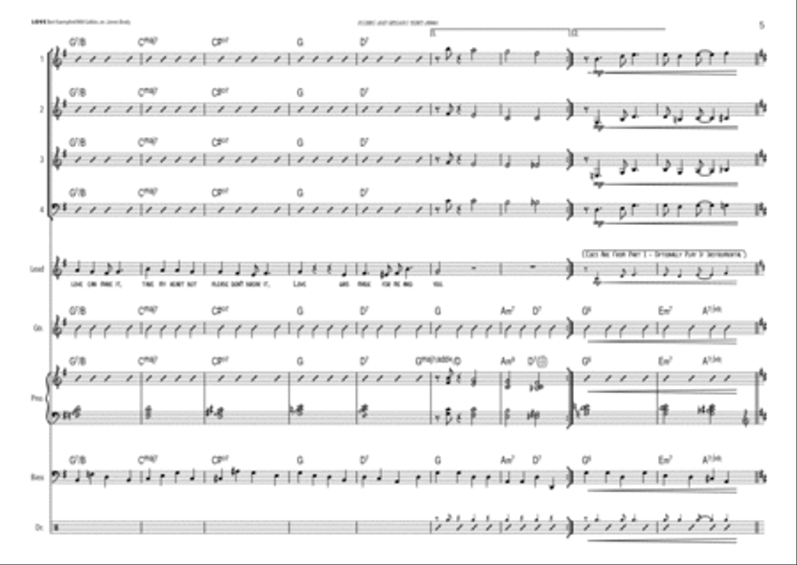 L-O-V-E Jazz Ensemble scores gallery preview page 5