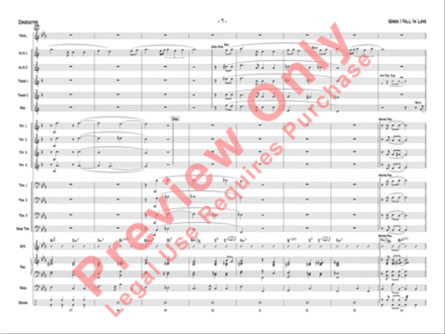 When I Fall in Love When I Fall in Love Jazz Ensemble scores gallery preview page 19