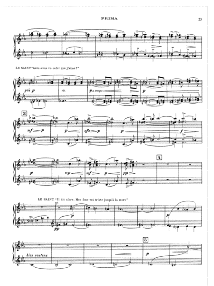 Debussy: Le Martyre de Saint Sébastien (Transcr. Roques) Piano Duet scores gallery preview page 4