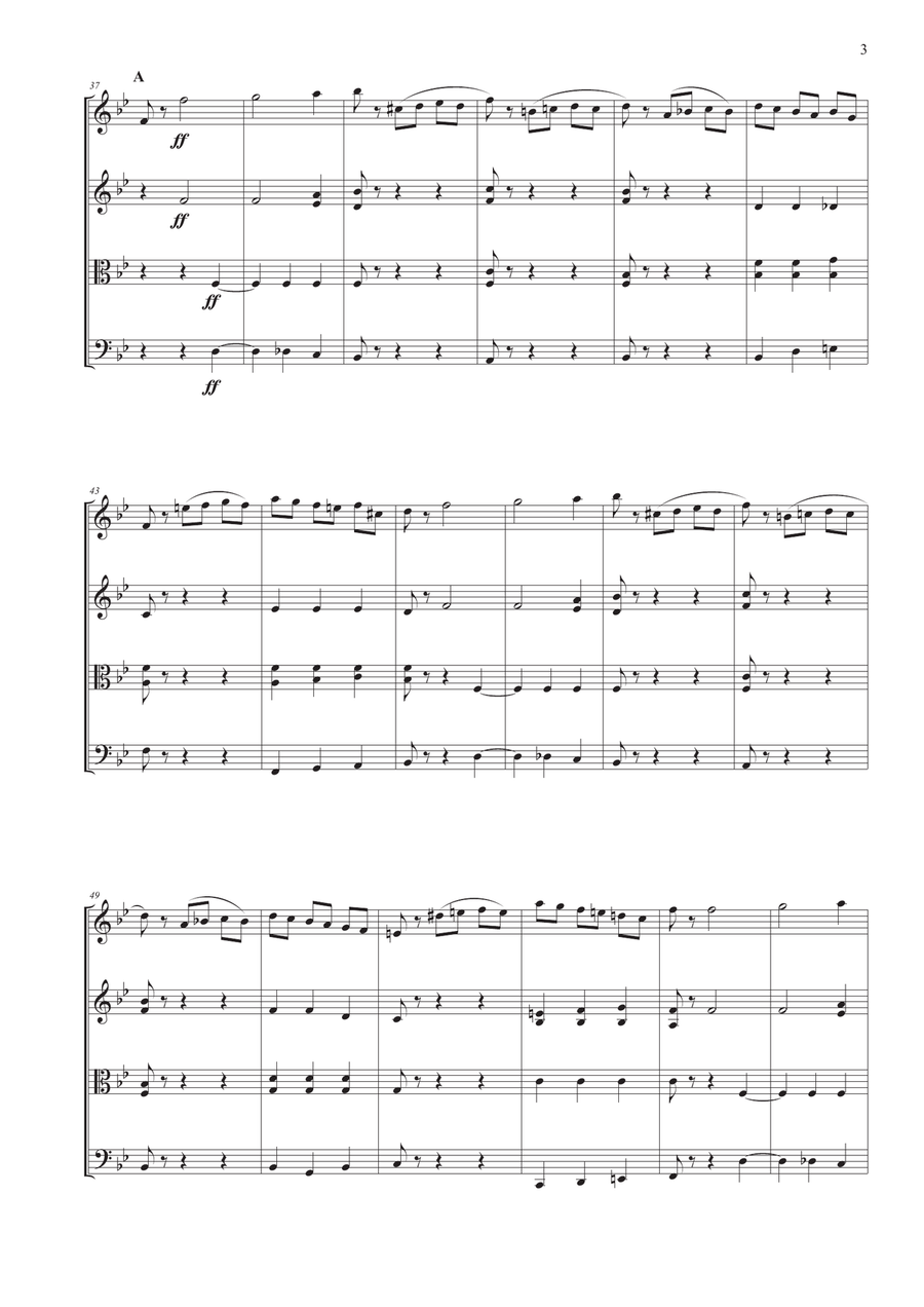 The Sleeping Beauty Waltz for String Quartet String Quartet scores gallery preview page 3