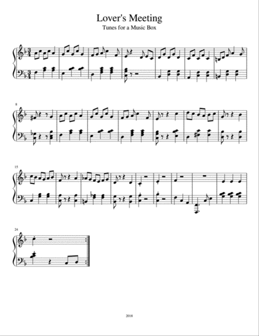 Tunes for a Music Box Tunes for a Music Box Piano Solo scores gallery preview page 4