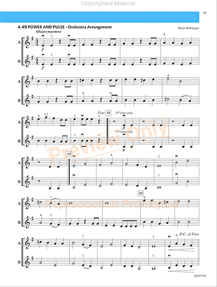 Measures of Success for String Orchestra-Violin Book 1 Chamber Orchestra scores gallery preview page 48