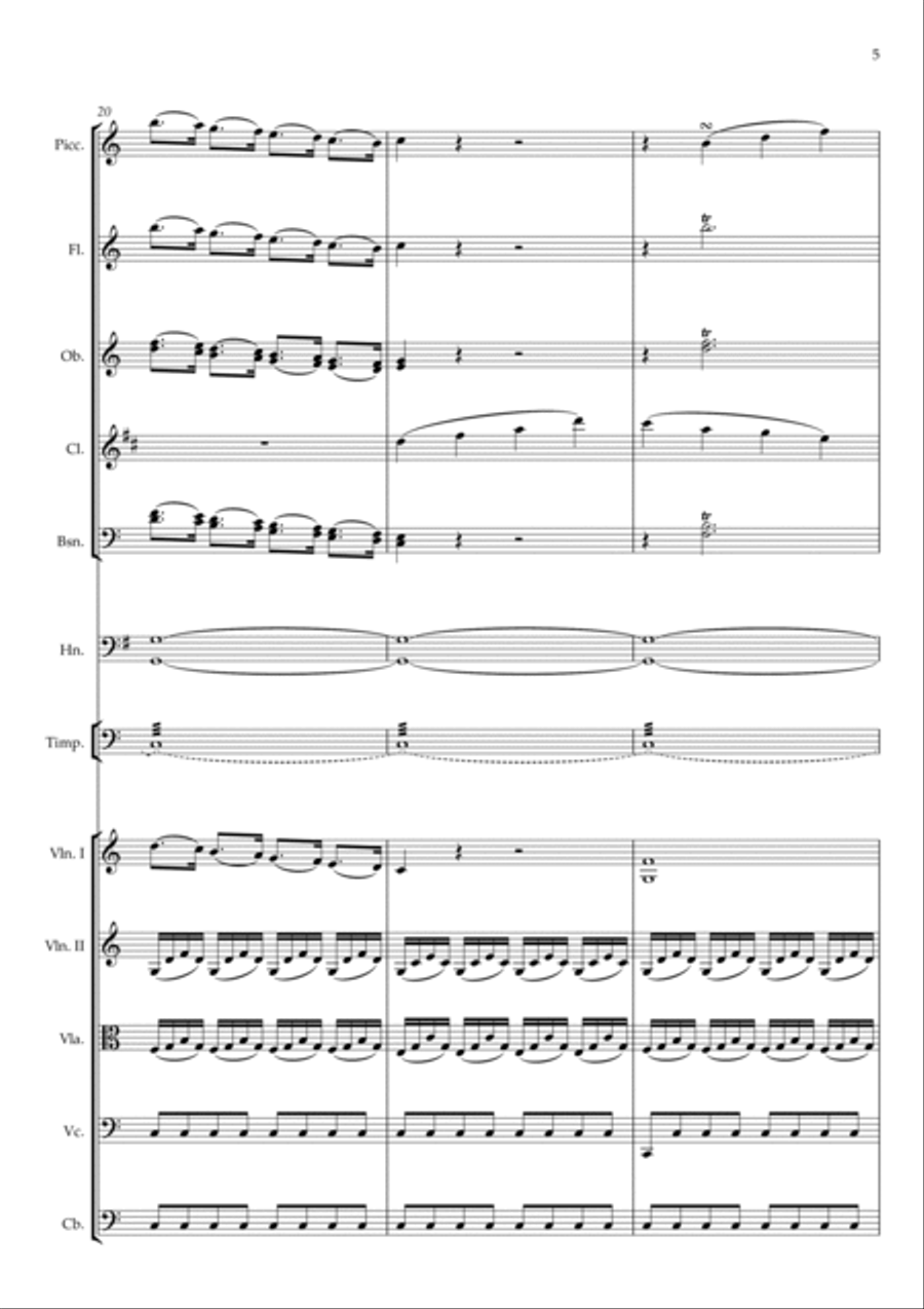 Ballet 'The Magic Drum' (Scene 6) Full Orchestra scores gallery preview page 5