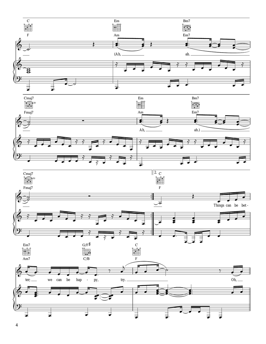 Battle Piano, Vocal, Guitar scores gallery preview page 4