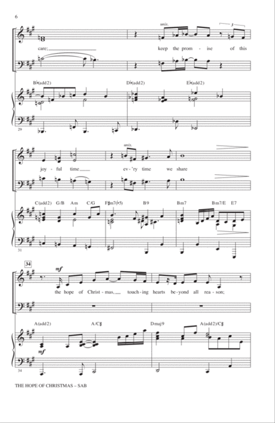 The Hope Of Christmas The Hope Of Christmas 3-Part scores gallery preview page 5