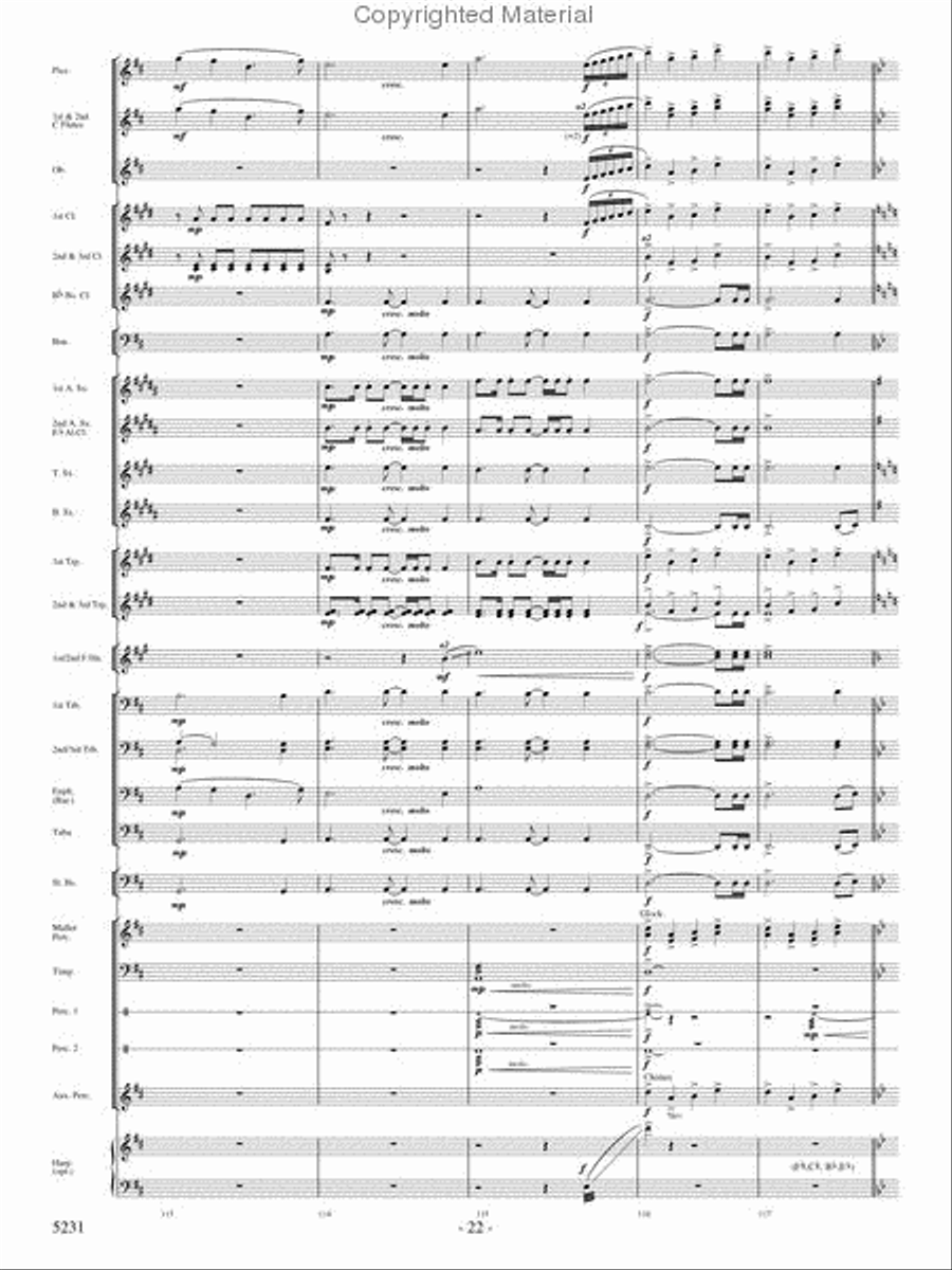 Pilatus: Mountain of Dragons Concert Band scores gallery preview page 20