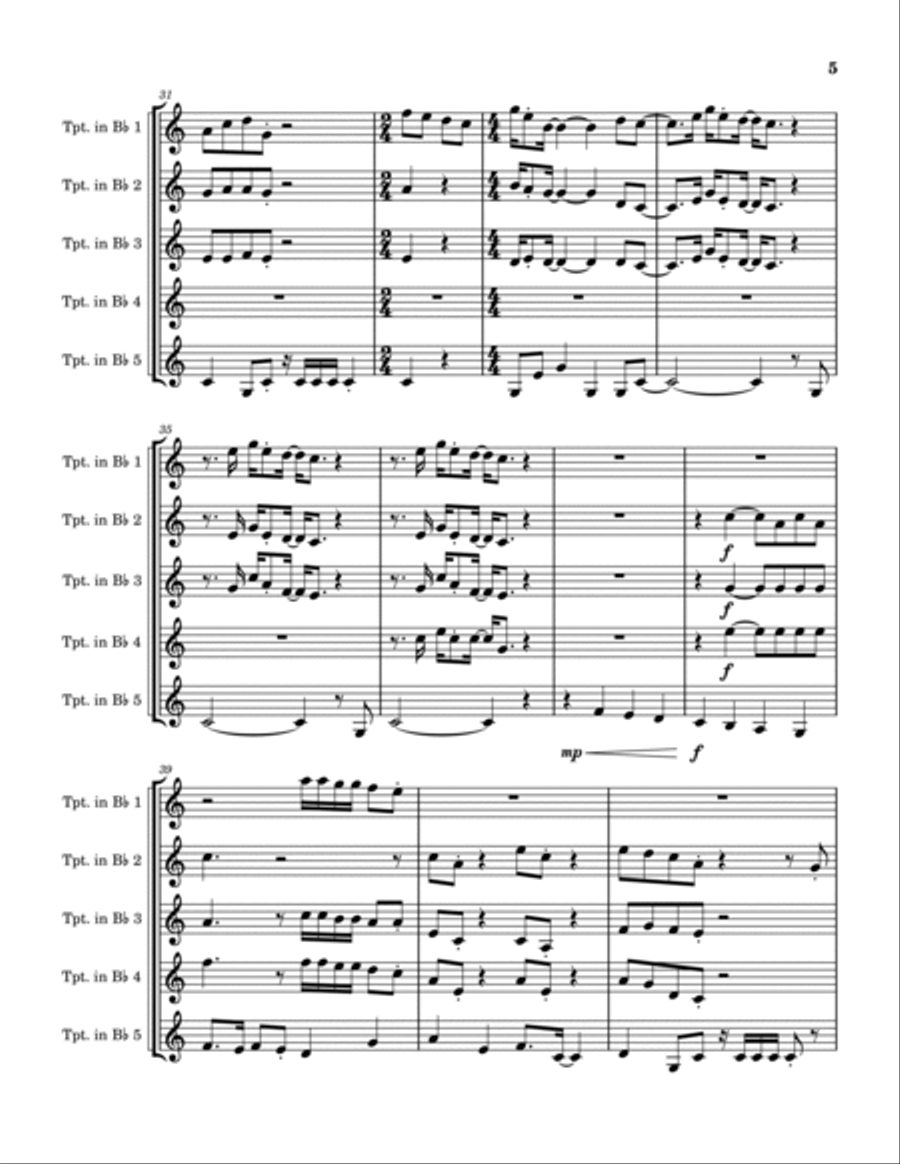 I Want You Back Trumpet scores gallery preview page 5