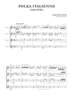 Italian Polka for Flute Quartet