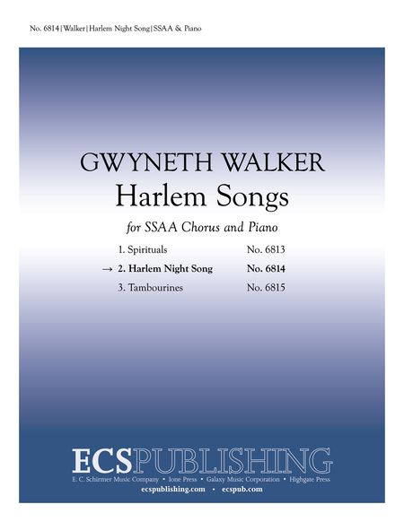 Harlem Night Song (No. 2 from  Harlem Songs )