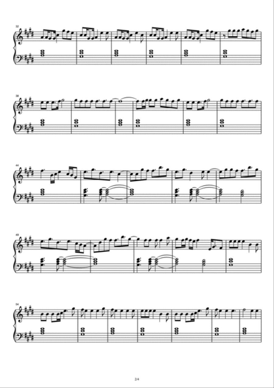 Rain On Me Rain On Me Piano Solo scores gallery preview page 2