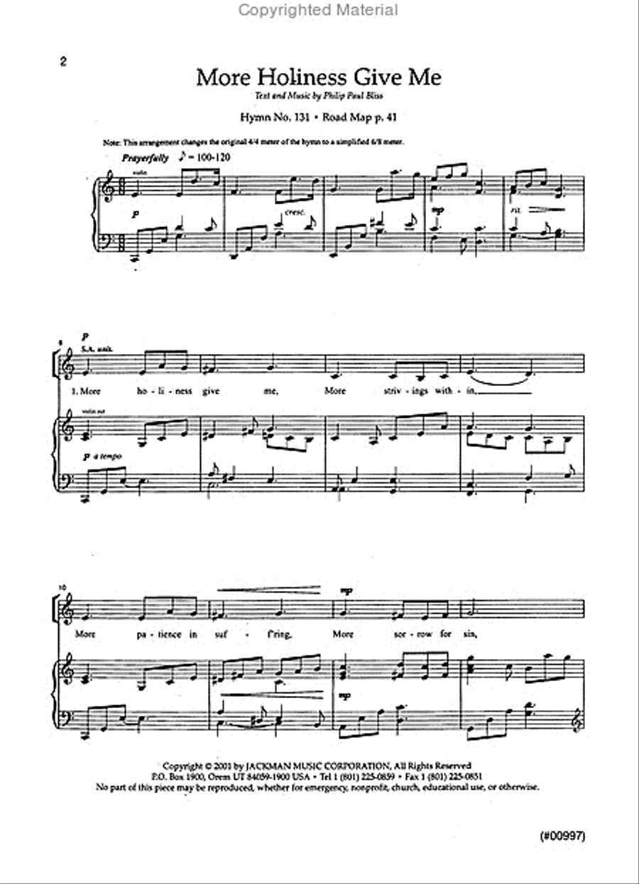 Hymnplicity Ward Choir - Book 1 Hymnplicity Ward Choir - Book 1 4-Part scores gallery preview page 2