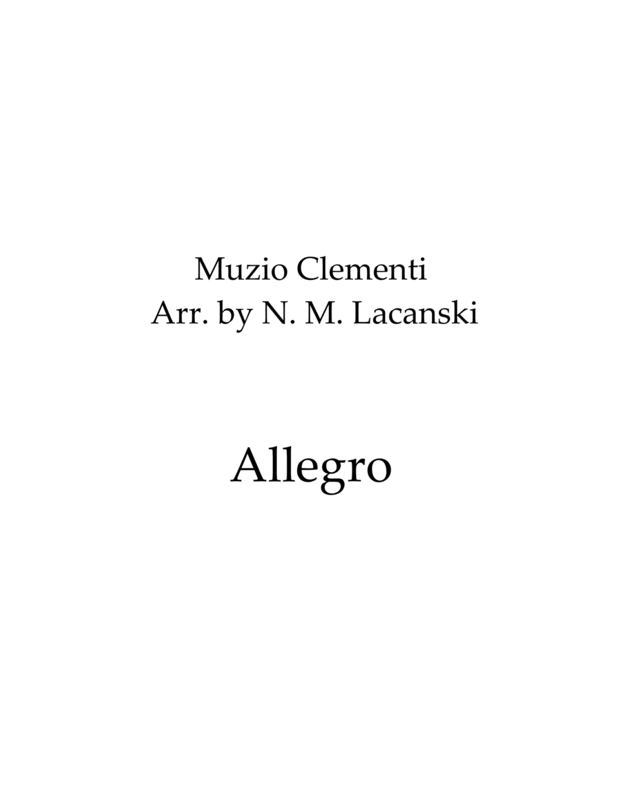 Allegro Piano scores gallery preview page 1
