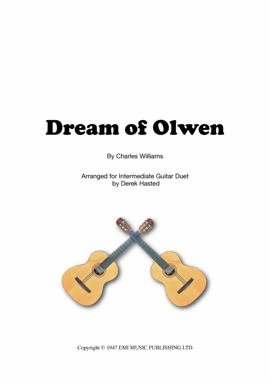 The Dream Of Olwen Guitar scores gallery preview page 1