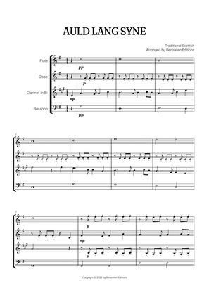 Auld Lang Syne • New Year's Anthem | Woodwind Quartet sheet music