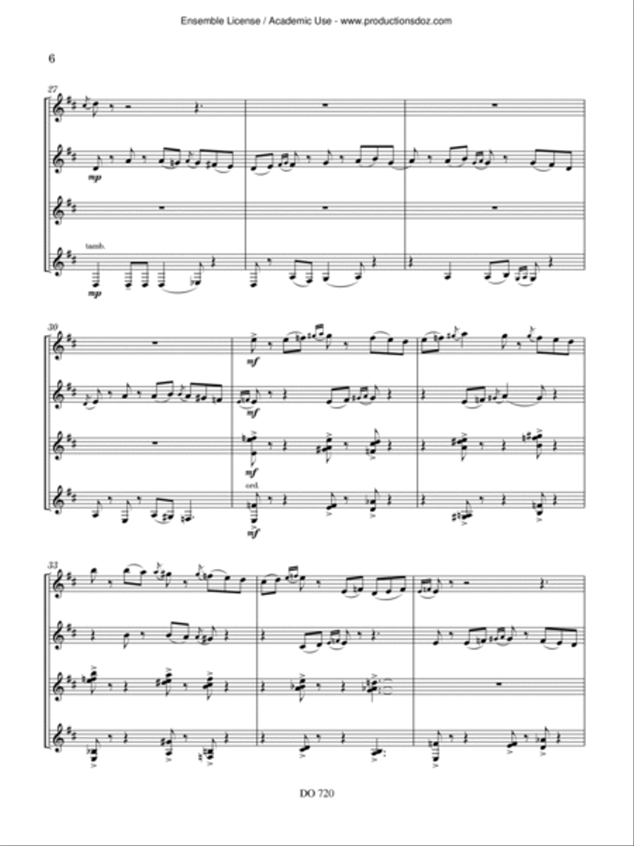 The Red Elf’s Tale The Red Elf’s Tale Guitar Ensemble scores gallery preview page 6