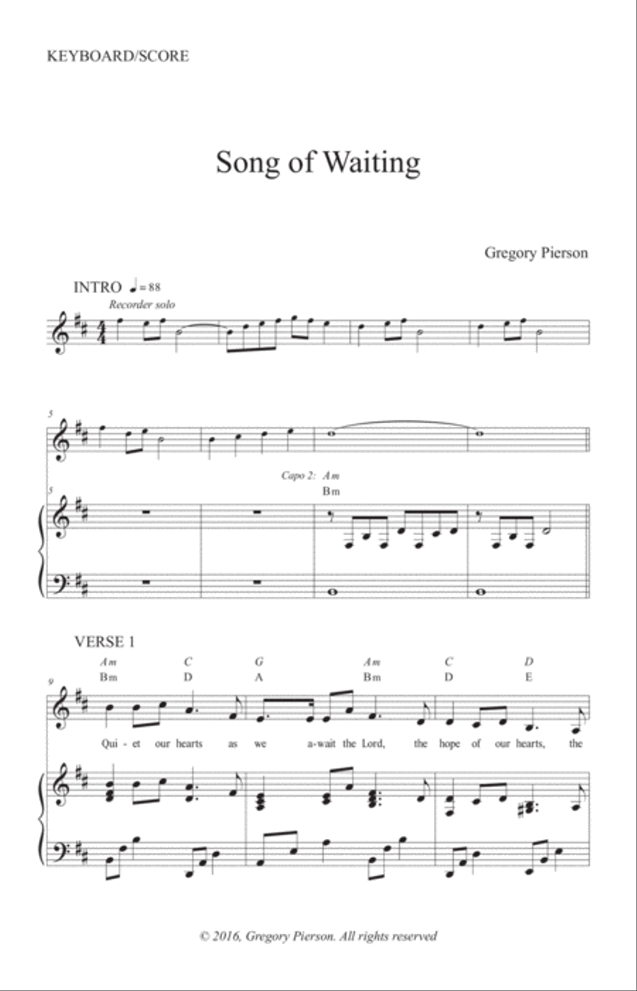 Song of Waiting SA scores gallery preview page 2