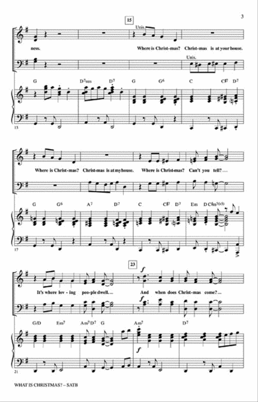 What Is Christmas 4-Part scores gallery preview page 3
