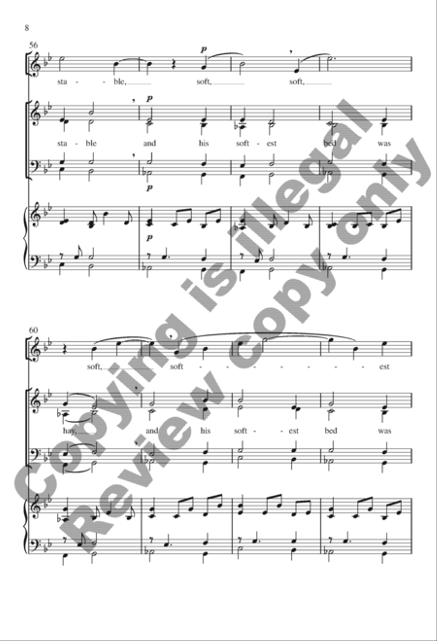 Hush, My Dear SSATB scores gallery preview page 7