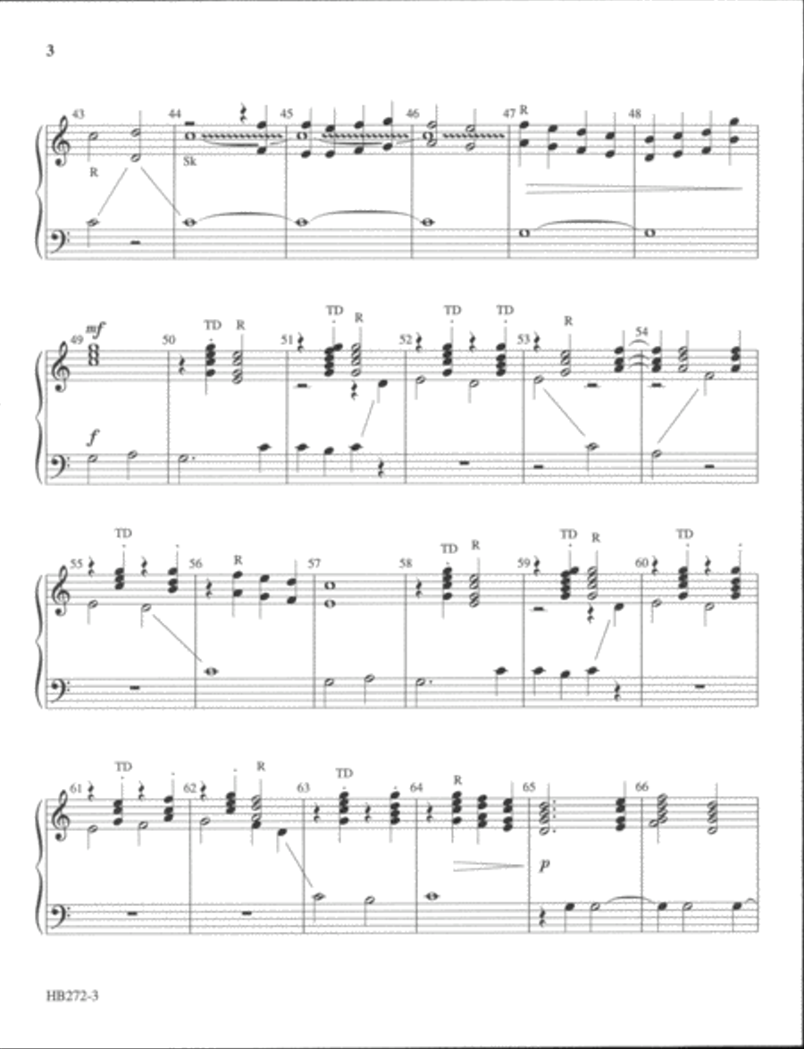 Guide Me, O Thou Great Jehovah - Lamb 2-Octaves scores gallery preview page 4