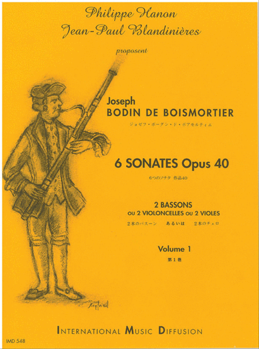6 Sonates Op. 40 - Volume 1 Bassoon scores gallery preview page 1